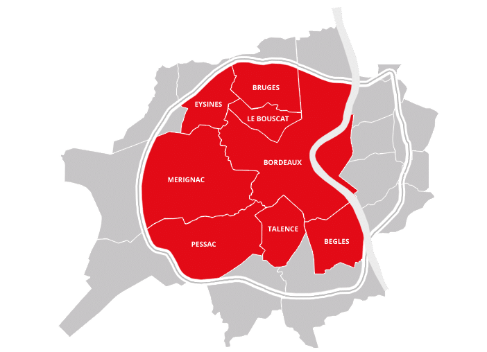 Zone Bordeaux location vélo électrique