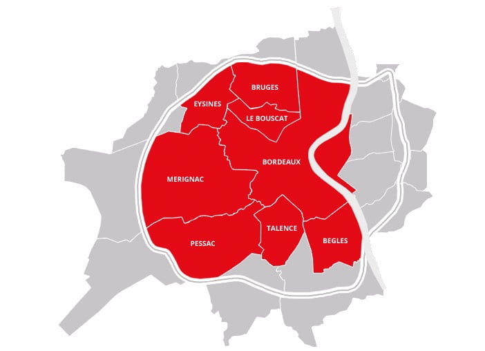 Zone Bordeaux vélo électrique